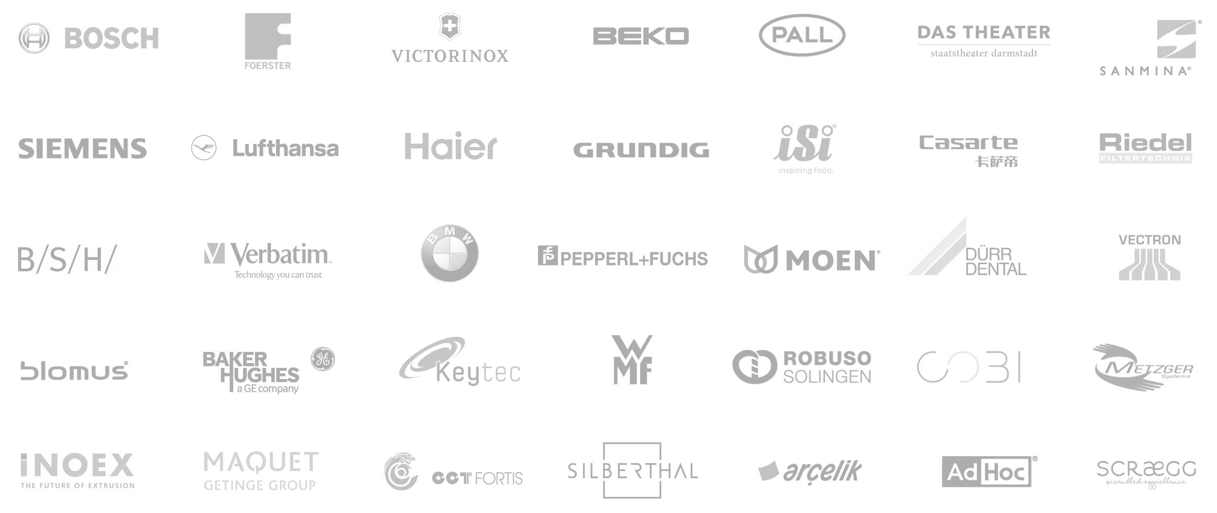 Client Logos d+e industrial design