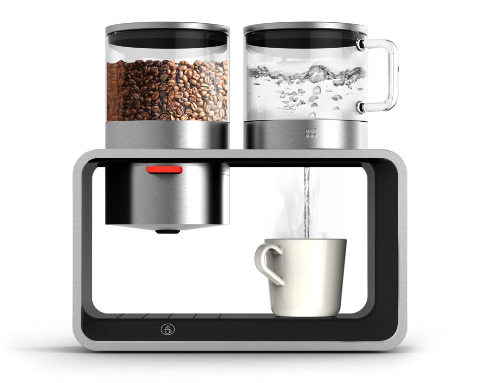 Designkonzept modulare Kaffeemaschine daniels + erdwiens